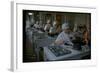 Women Packing Caviar Into Glass Jars for Export at Astrakhan Fish Complex Processing Plant-Carl Mydans-Framed Photographic Print