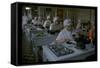 Women Packing Caviar Into Glass Jars for Export at Astrakhan Fish Complex Processing Plant-Carl Mydans-Framed Stretched Canvas