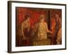 Women Performing Cult of Eleusinian Mystery, Fresco, from Villa of Mysteries, Pompeii-null-Framed Giclee Print