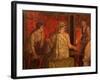 Women Performing Cult of Eleusinian Mystery, Fresco, from Villa of Mysteries, Pompeii-null-Framed Giclee Print