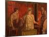 Women Performing Cult of Eleusinian Mystery, Fresco, from Villa of Mysteries, Pompeii-null-Mounted Giclee Print