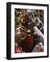 Women Performing Puja on the River Front, Varanasi (Benares), Uttar Pradesh State, India-John Henry Claude Wilson-Framed Photographic Print