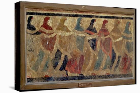 Women Performing the Funerary Ceremonial Chain Dance, from Ruvo, 4th Century BC-null-Stretched Canvas