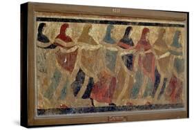 Women Performing the Funerary Ceremonial Chain Dance, from Ruvo, 4th Century BC-null-Stretched Canvas