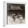 Women Pilgrims on the Steps of Omuro Gosho, Kyoto, Japan, 1904-Underwood & Underwood-Framed Photographic Print