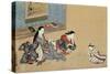 Women Playing Cards-Maruyama Okyo-Stretched Canvas