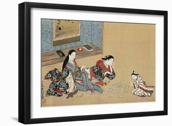 Women Playing Cards-Maruyama Okyo-Framed Giclee Print