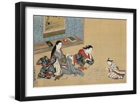 Women Playing Cards-Maruyama Okyo-Framed Giclee Print