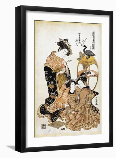 Women Playing Go-null-Framed Giclee Print