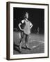 Women Playing Softball-null-Framed Photographic Print