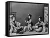 Women Playing Traditional Japanese Instruments-null-Framed Stretched Canvas