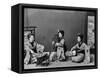 Women Playing Traditional Japanese Instruments-null-Framed Stretched Canvas