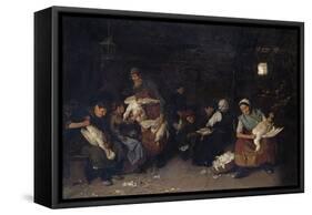 Women Plucking Geese, 1872-Max Liebermann-Framed Stretched Canvas