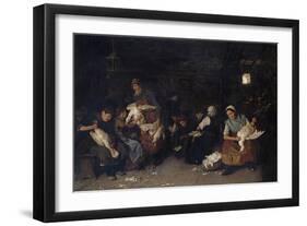 Women Plucking Geese, 1872-Max Liebermann-Framed Giclee Print