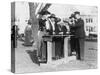 Women Police Officers Inspect Guns Photograph-Lantern Press-Stretched Canvas