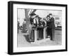 Women Police Officers Inspect Guns Photograph-Lantern Press-Framed Art Print