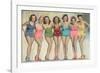 Women Posing in Bathing Suits-null-Framed Photo