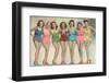 Women Posing in Bathing Suits-null-Framed Photo