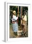 Women Pounding Rice, Madagascar, Late 19th Century-null-Framed Giclee Print