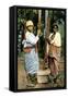 Women Pounding Rice, Madagascar, Late 19th Century-null-Framed Stretched Canvas