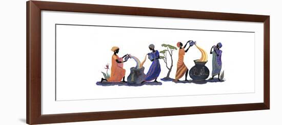 Women Pouring-Judy Mastrangelo-Framed Premium Giclee Print