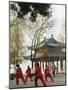 Women Practising Tai Chi in Front of a Pavilion on West Lake, Hangzhou, Zhejiang Province, China-Kober Christian-Mounted Photographic Print