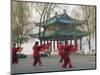 Women Practising Tai Chi in Front of a Pavilion on West Lake, Hangzhou, Zhejiang Province, China-Kober Christian-Mounted Photographic Print