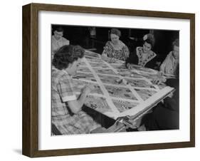 Women Quilting-null-Framed Photographic Print