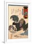 Women Reading a News Paper-Kuniyoshi Utagawa-Framed Giclee Print