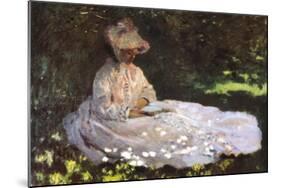 Women Reading-Claude Monet-Mounted Art Print