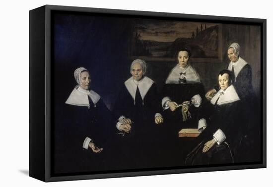 Women Regents of the Haarlem Almshouse-Frans Hals-Framed Stretched Canvas