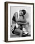 Women Resting after Exercise Session in Fitness Studio, New York, New York, USA-Paul Sutton-Framed Photographic Print