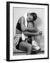 Women Resting after Exercise Session in Fitness Studio, New York, New York, USA-Paul Sutton-Framed Photographic Print