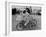 Women Riding Bicycles in Saigon-John Dominis-Framed Photographic Print