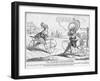 Women Riding Dandy Horse Bicycles-null-Framed Giclee Print