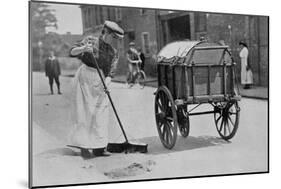 Women Roadsweepers, War Office Photographs, 1916 (B/W Photo)-English Photographer-Mounted Giclee Print