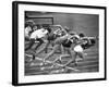 Women Runners Competing at the Olympics-George Silk-Framed Photographic Print