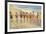 Women Running on Beach-null-Framed Premium Giclee Print