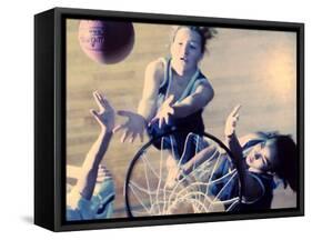 Women's Basketball-null-Framed Stretched Canvas