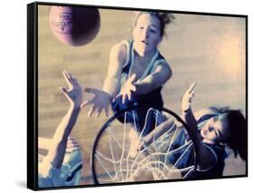 Women's Basketball-null-Framed Stretched Canvas