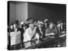 Women's Christian Temperance Union Members Invading Bar While Customers Remain Indifferent-Peter Stackpole-Stretched Canvas