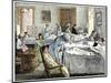 Women's Dorm at Bellevue Hospital in New York City (Usa), circa 1890 - Colorisee Engraving 19Th Cen-null-Mounted Giclee Print