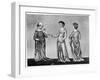 Women's Dress, 14th Century-null-Framed Giclee Print