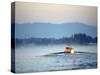 Women's Eights Rowing Team in Action, Vancouver Lake, Washington, USA-null-Stretched Canvas