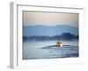 Women's Eights Rowing Team in Action, Vancouver Lake, Washington, USA-null-Framed Photographic Print