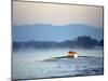 Women's Eights Rowing Team in Action, Vancouver Lake, Washington, USA-null-Mounted Photographic Print