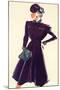 Women's Fashion 1930s, 1939, UK-null-Mounted Giclee Print