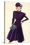 Women's Fashion 1930s, 1939, UK-null-Stretched Canvas