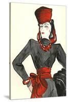 Women's Fashion 1930s, 1939, UK-null-Stretched Canvas