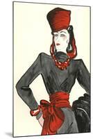 Women's Fashion 1930s, 1939, UK-null-Mounted Giclee Print